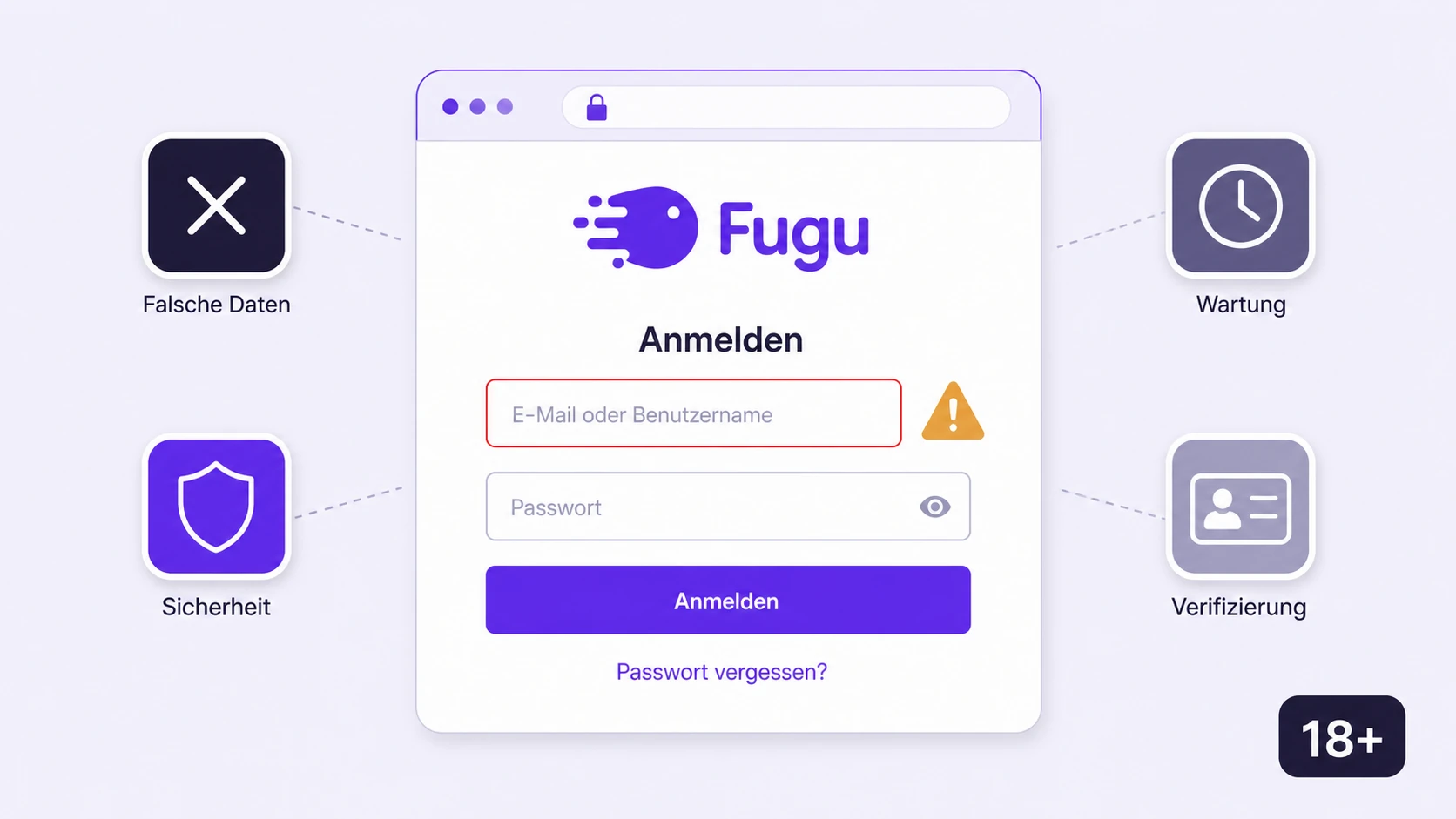 Ursachen für einen fehlgeschlagenen Login